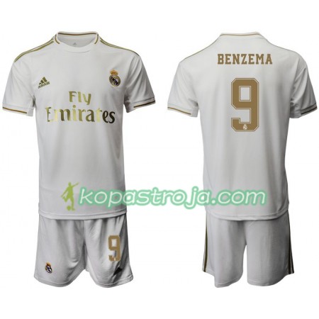 Billiga Fotbollströjor Real Madrid Karim Benzema 9 Barn Hemma tröja 2019/20 Kortärmad